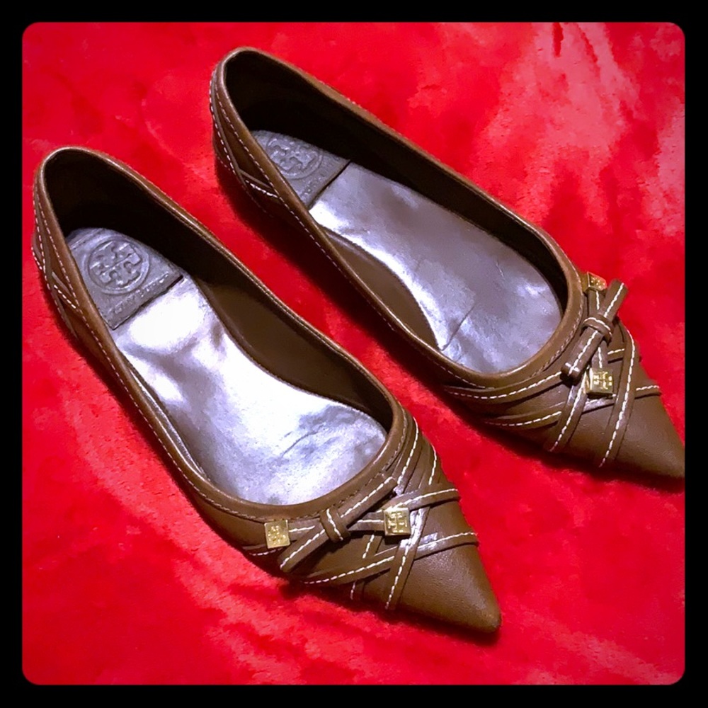 Tory Burch Pointy Strap Flats Sz 9.5